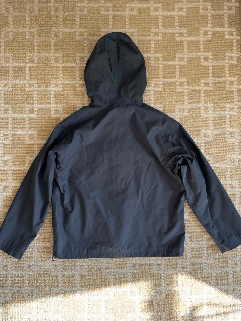 L.L. Bean Hooded Rain Jacket Gray Waterproof Windbreaker Men’s Large - Picture 4 of 14